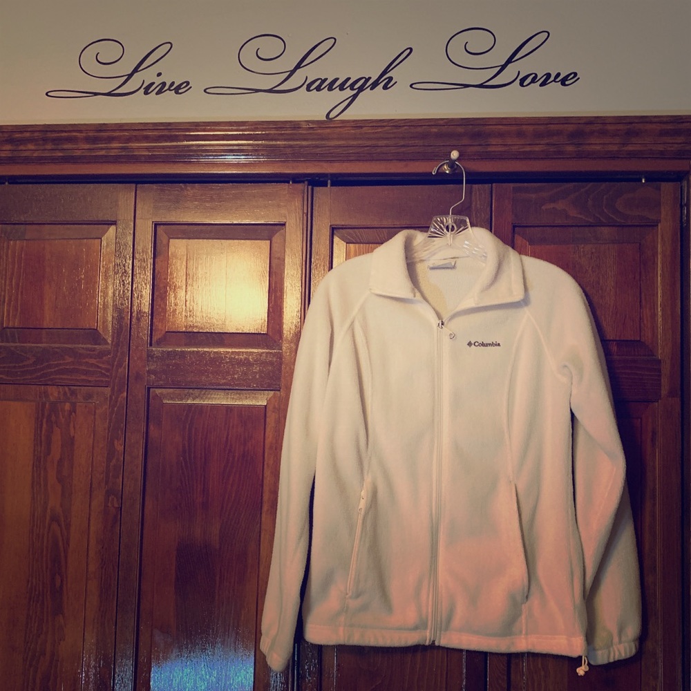 Columbia White Fleece Jacket ⛅️